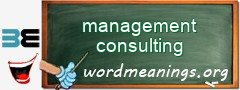 WordMeaning blackboard for management consulting